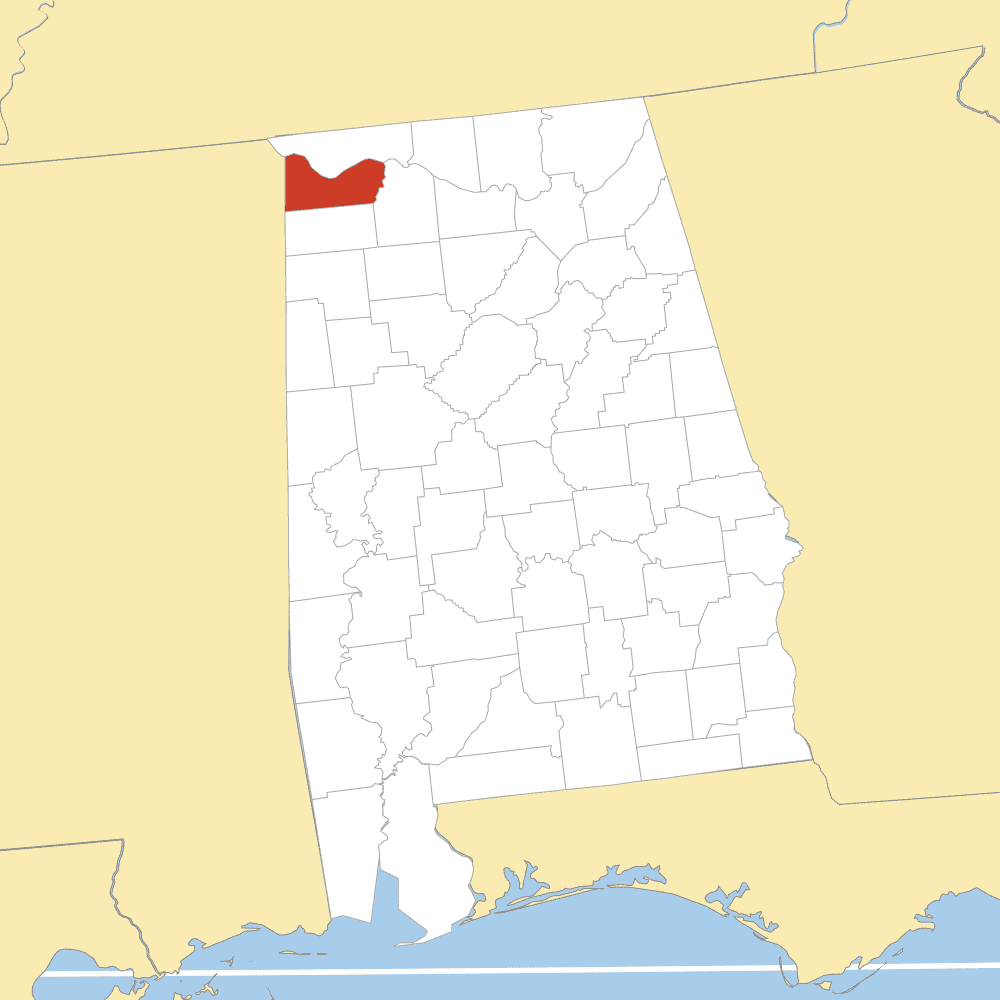 colbert county map