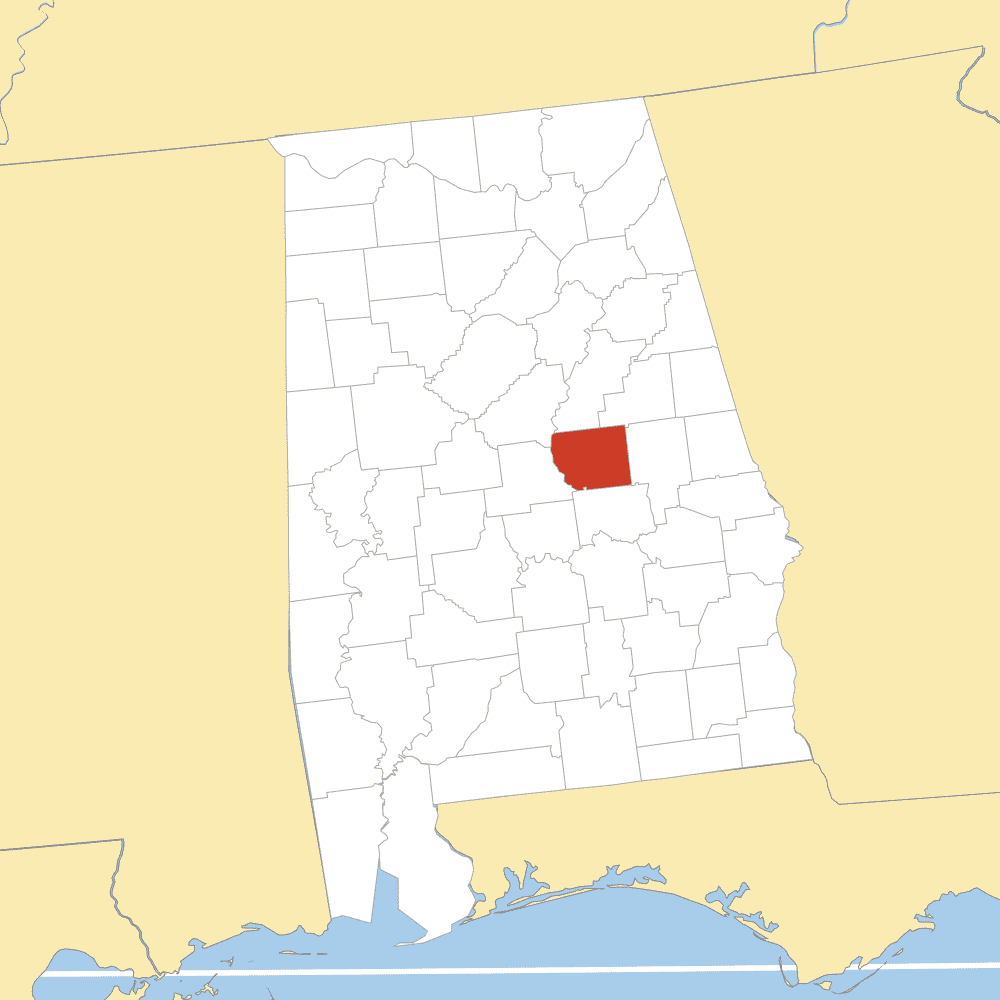 coosa county map