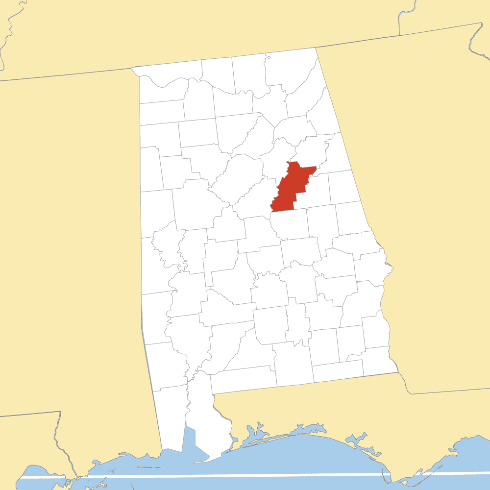 talladega county map