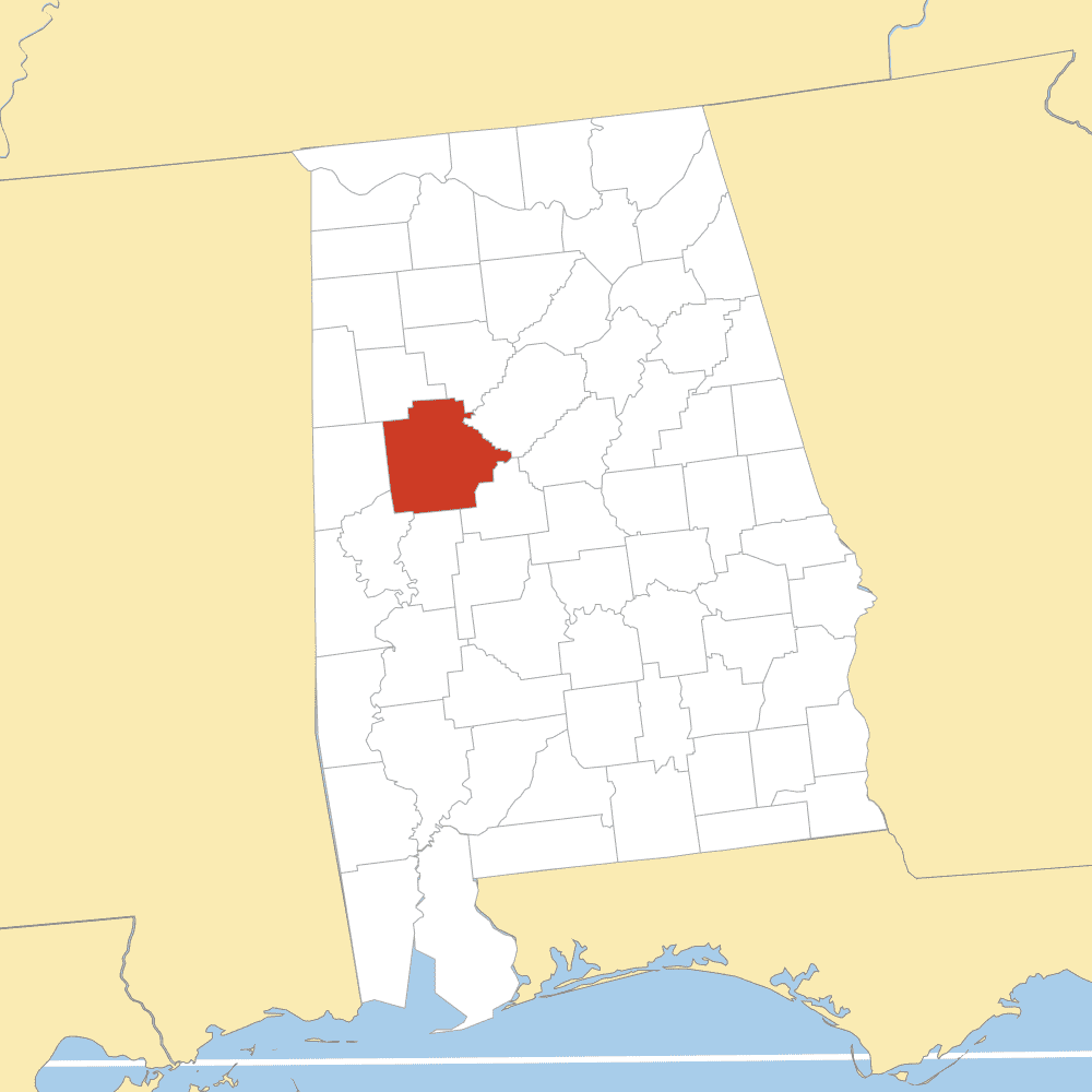tuscaloosa county map